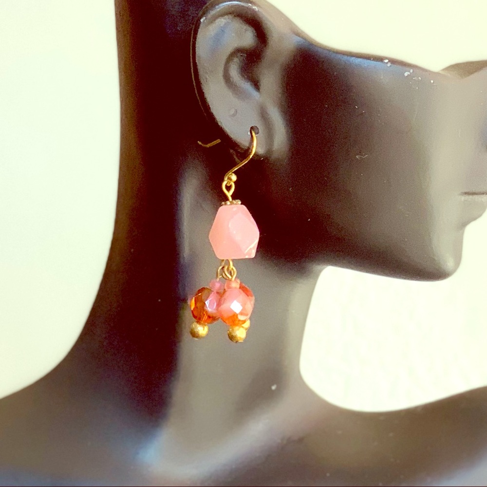 Pink Dangle Earrings